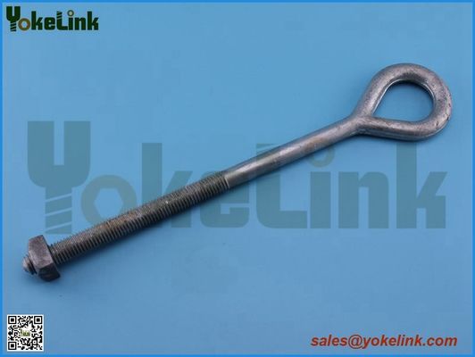 Carbon steel HDG oval eye bolt