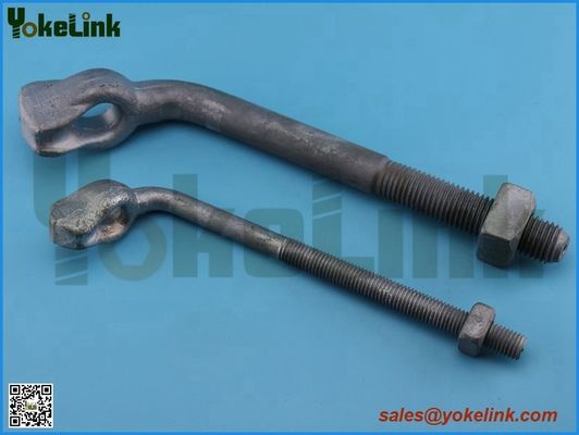 Angle thimble eyebolt