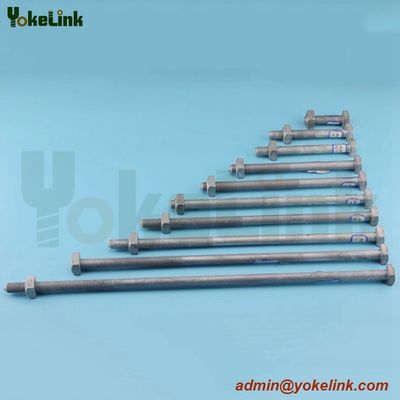 High Quality Forged Steel ASME B18.2.6 square machine bolt for Pole Line Hardware