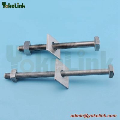 High tensile HDG ANSI C135.10 Sq bolt For Transmission tower