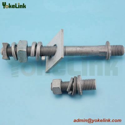 DF19M Series Full-Thread Line Post Insulator Stud Short Shank For Steel Crossarms