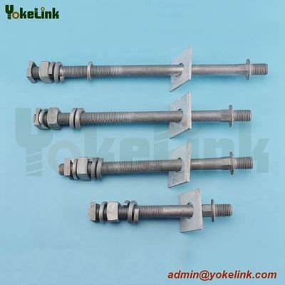Porcelain line post insulator bolt with long stud