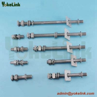 Line Post Insulator Stud Steel Crossarm pole line hardware