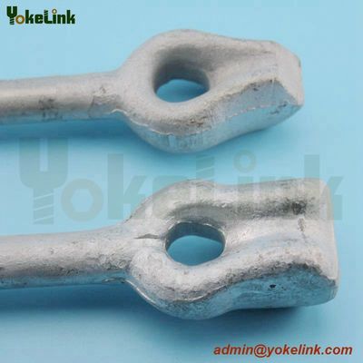 Hot dipped galvanized angled thimble eye bolt