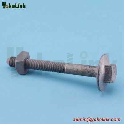 Hot DIP Galvanized Brace Bolt for Fastening a Brace to a Cross Arm High strength hex bolts hot dip galvanizing