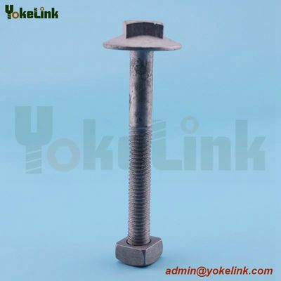 5/8'' brace bolt with hex nut for pole line hardware