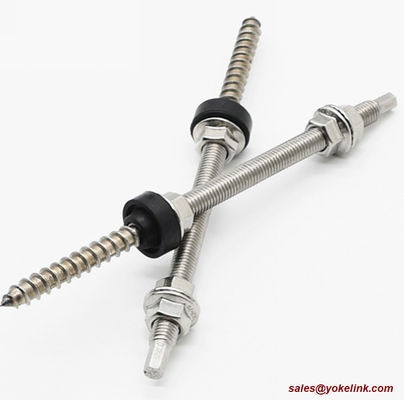 Solar Fastener Stainless Steel Solar Ground/Roof Mount Hanger Bolts