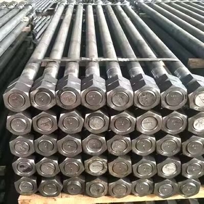 ASTM F1554 A36 Foundation Bolt Anchor Rods With High Tensile Nuts