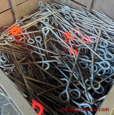 ANSI/IEEE C135.1 Oval Eye Bolt Utility Pole Anchor Rod For Guying With Expanding And Cross Plate Anchors