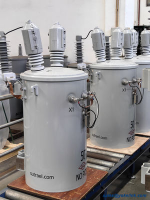 50KVA Pole-Mounted Single Phase Oil Transformer For Industrial Electricity