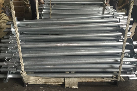 Solar Mounting System Portable Foundation Ground Screw Round Shaft Helical Spiral Pile Anchor