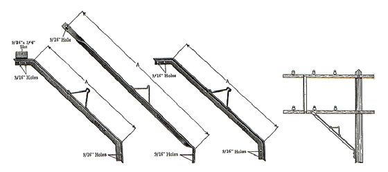 Alley Arm Brace HDG Pole Line Hardware for Pole Line Construction