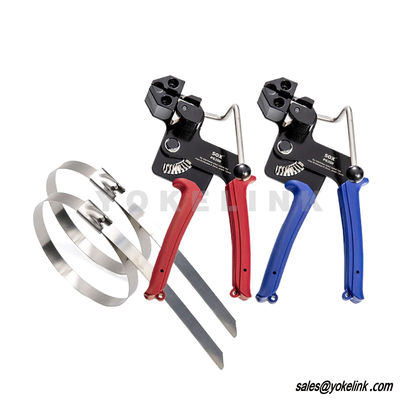 Adjustable Tensioning and Cutting Tool 200pcs 304 Self-Locking Fastening Stainless Steel Cable Tie Gun