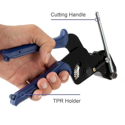 Adjustable Tensioning and Cutting Tool 200pcs 304 Self-Locking Fastening Stainless Steel Cable Tie Gun