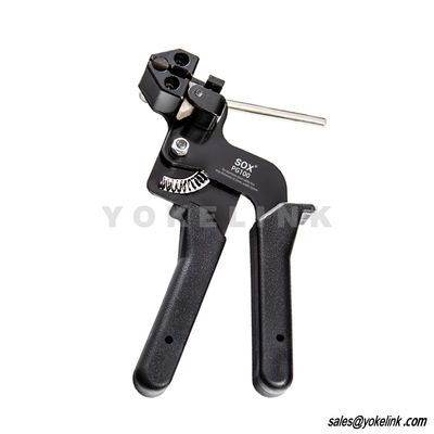100pcs 11.8 Inch Stainless Steel Cable Tie Tool Zip Gun Metal Zip Tensioner with Built-in Cutter Release Tool Cable Tie Gun