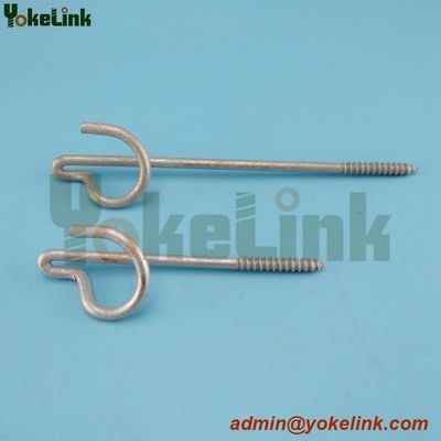 Steel P house hook for pole line hardware