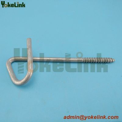 Steel P house hook for pole line hardware