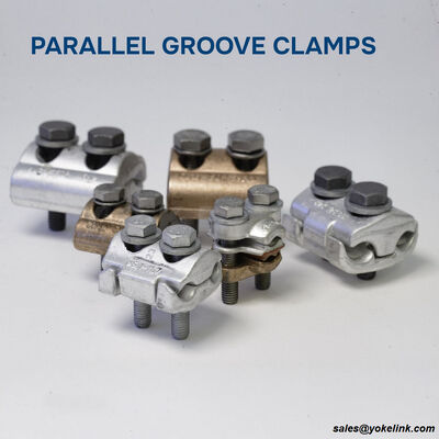 Tin Plated Copper Parallel Groove Clamp, 8-2/0 AWG Aluminum/Stranded Copper Conductor