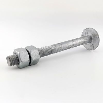 ASTM A394 Type 0 Hot Dip Galvanized Step Bolt 5/8" X 7"