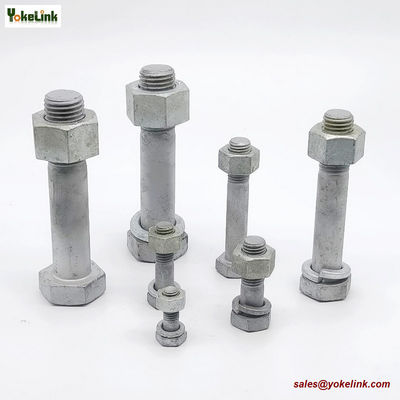 M16 ASTM F3125M Grade A325M Hot Dipped Galvanized Steel Structural Bolt w/A563 DH Nut & F436 Washer