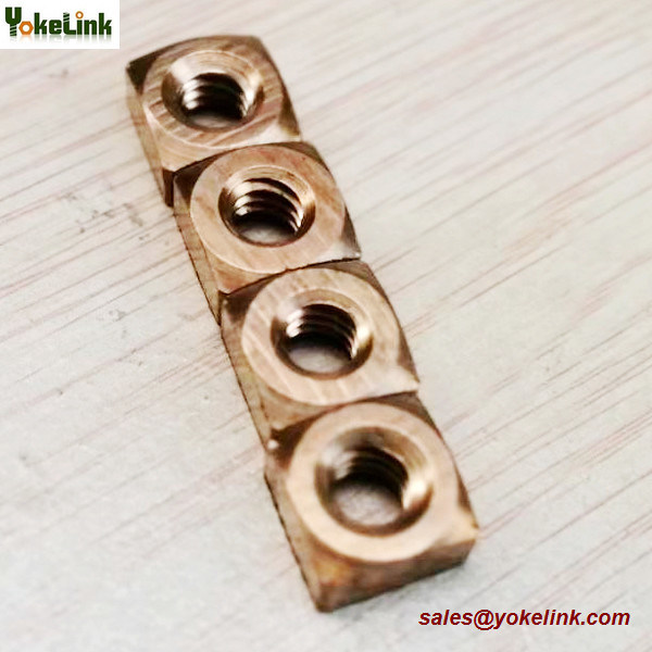 Silicon Bronze Fasteners, Silicon Bronze square Nuts Aluminium Bronze square Nut, Bronze square Nuts