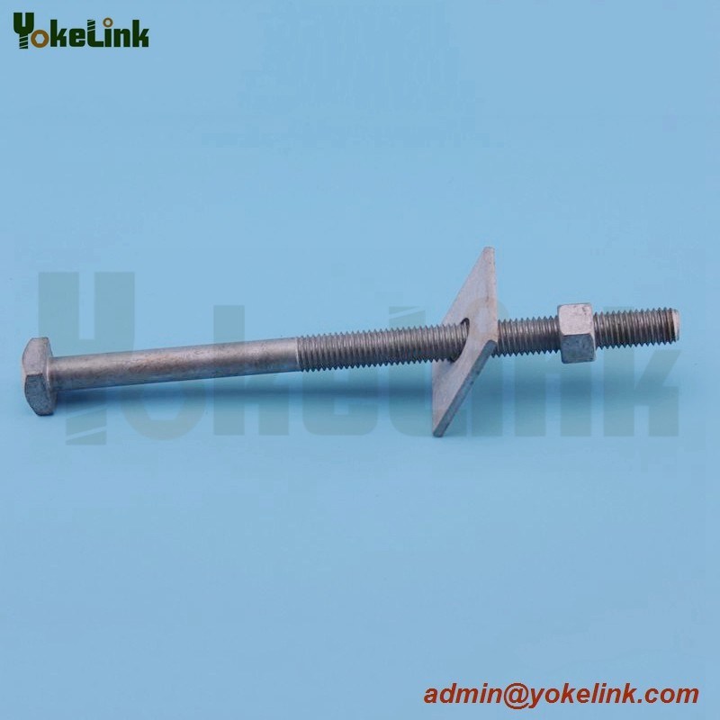 High Quality Forged Steel ASME B18.2.6 machine bolt For Electrical Utilities Hardware