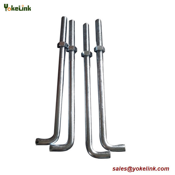 ASTM F1554 Grade 36 Hot Dip Galvanized L Anchor Bolt L Hook Anchor Bolts