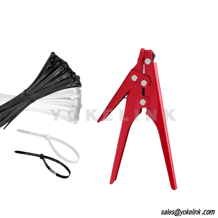 Heavy-Duty Zip Plastic Nylon Cable Tie Gun Cutting Width 2.4-9mm Cable Tie Fastening Tool HS-519 Cable Tie Gun