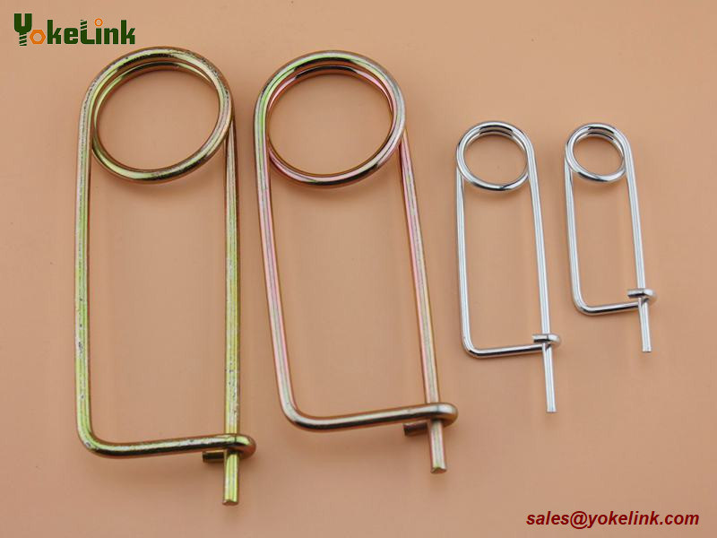 Carbon steel Spring Wire Coiled Tension Safety Pin, Diaper Pin Zinc Finish Safety Pin Wire