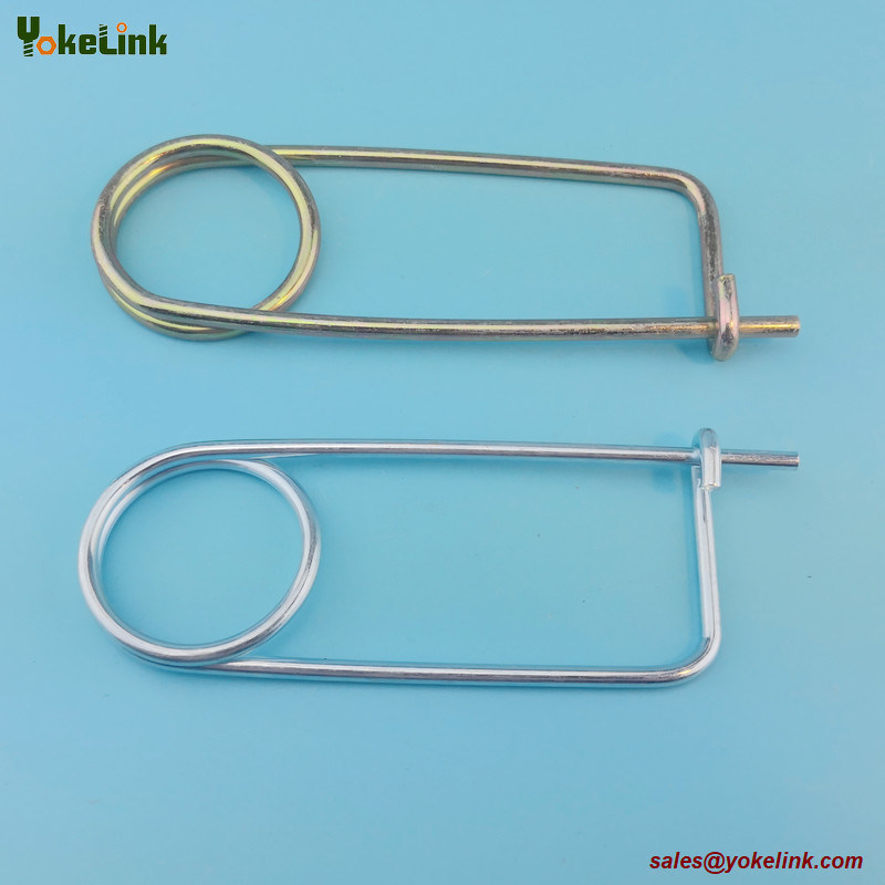 3/8" Spring Wire Coiled Tension Safety Pin, Diaper Pin Zinc Finish Safety Pin Wire