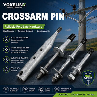 Pin Crossarm HDG ∙ High Voltage Poleline Fasteners ∙ ANSI C135.17 Pin Isolador