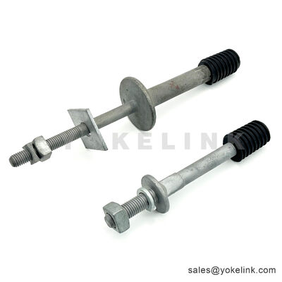 Pino de Travessa de Base Larga HDG | Pino Isolador de Rosca de Nylon | Pino de Travessa ASTM A153
